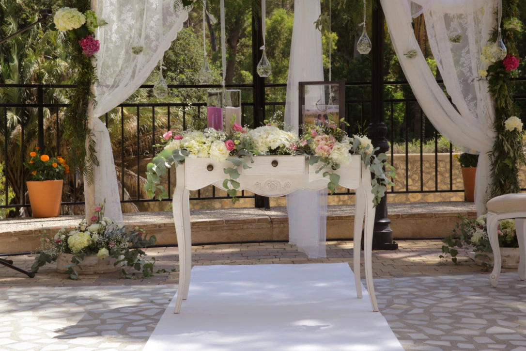 Celebración boda exterior