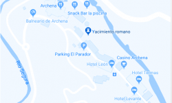 Mapa instalaciones balneario archena